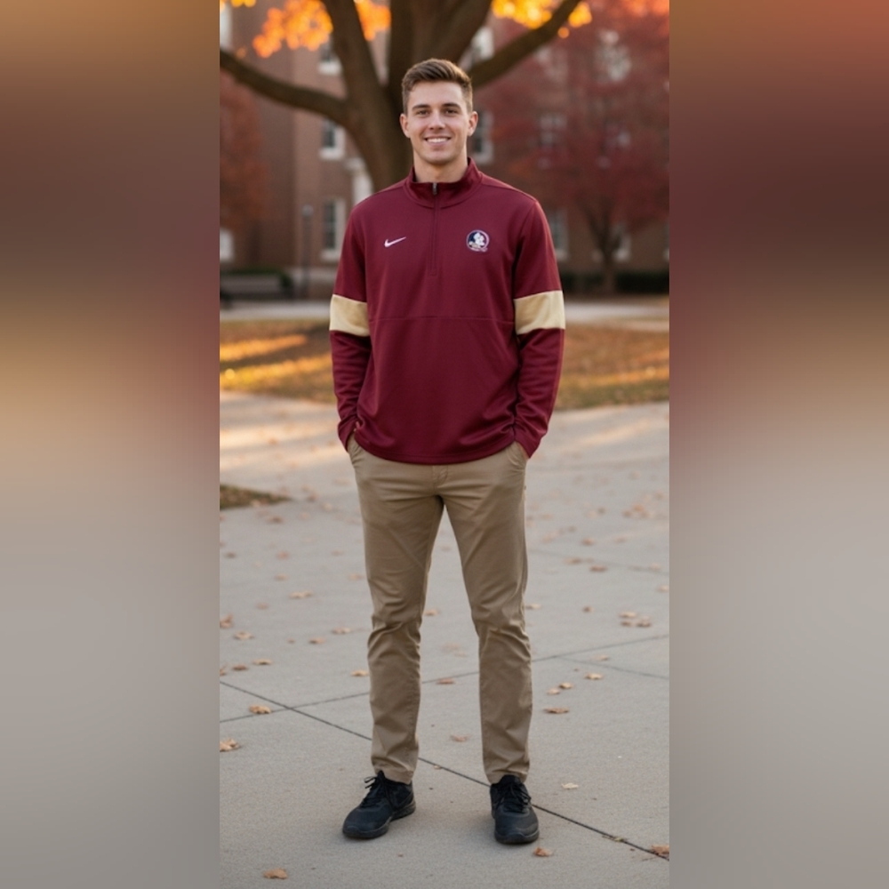 Nike Dri-Fit Florida State Seminoles Quarter-Zip Pullover - Men's XL